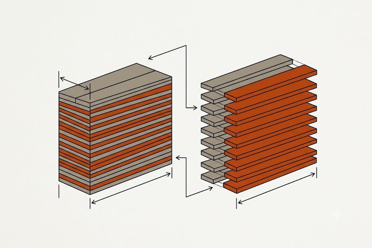 Well-bonded and poorly bonded layers